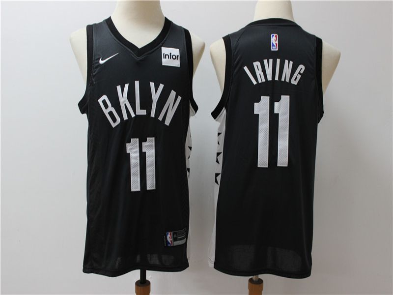 Men Brooklyn Nets 11 Irving Black Game Nike NBA Jerseys